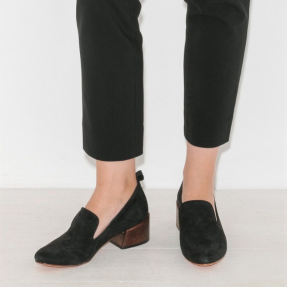 Mari Giudicelli black suede loafer pump - Picture 3 of 7